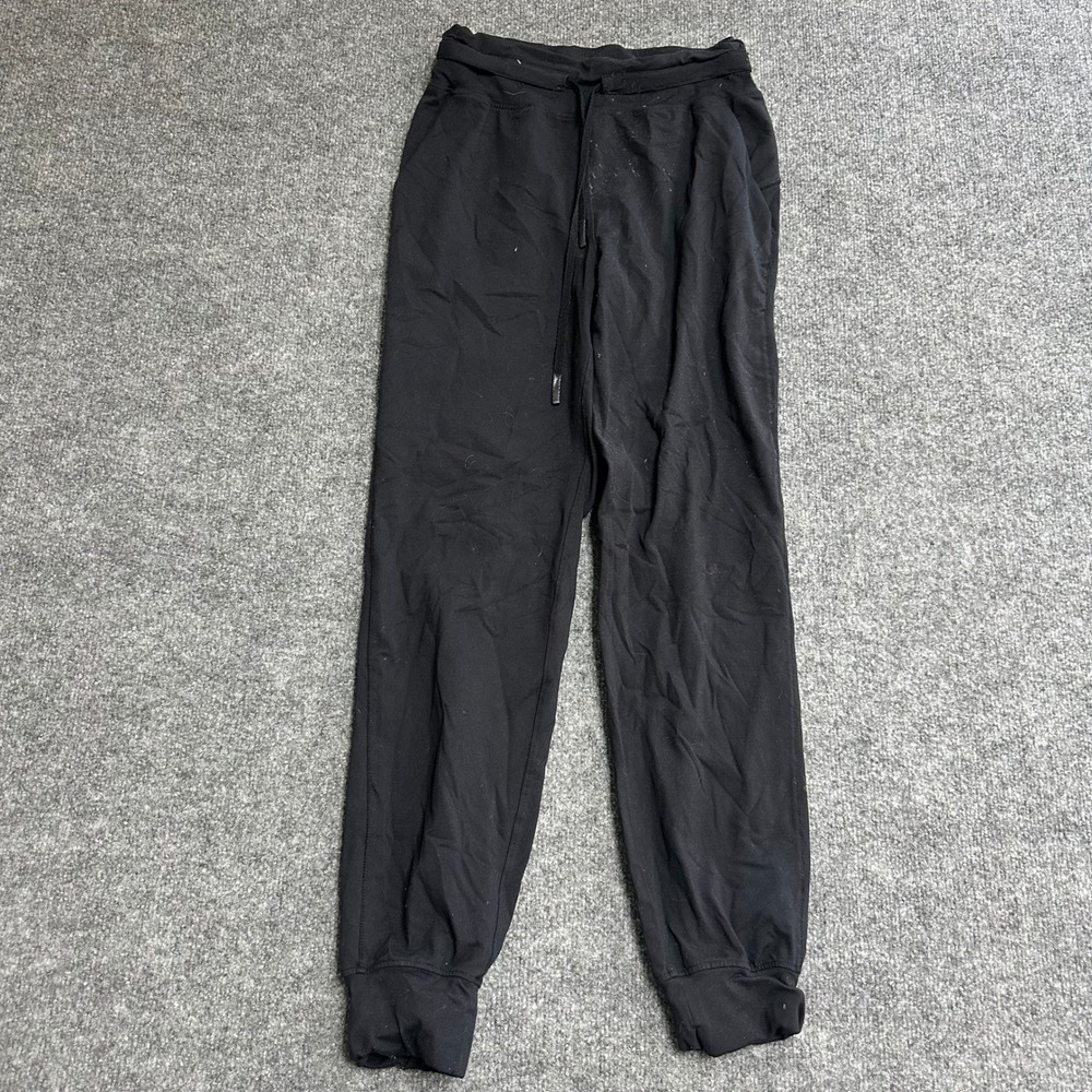 Lululemon Joggers Womens Size 8 Black On the Fly Cuffed Athletic Yoga Pants